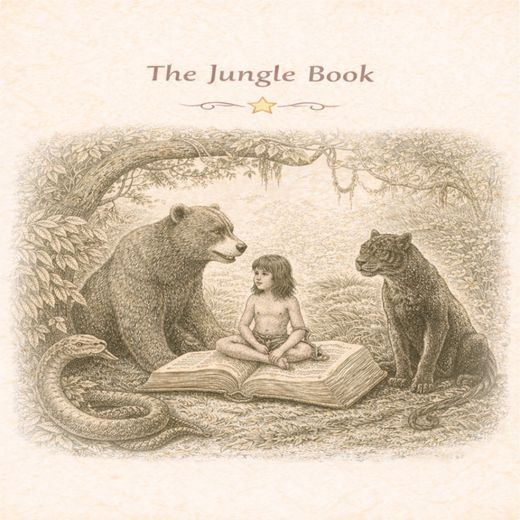 The Jungle Book audiobook cover